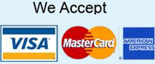 Credit Cards Accepted